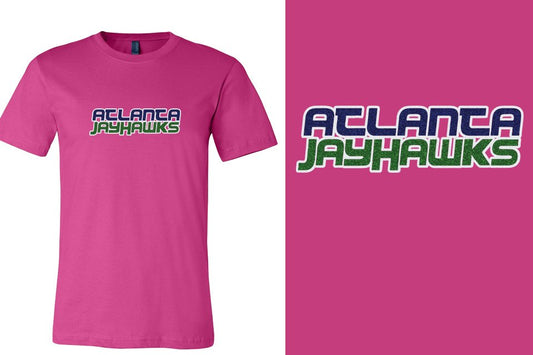 ATLANTA JAYHAWKS Logo 2 glitter - 3-color Unisex t-shirt